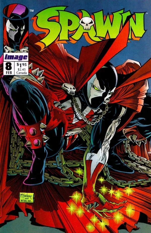 Spawn #8 — Standard Edition, cover by Todd McFarlane