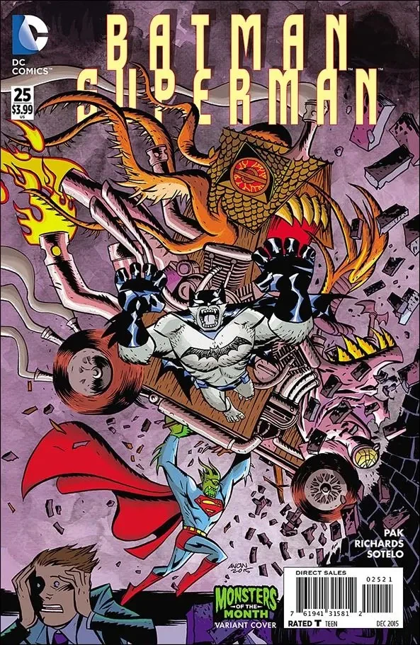 Batman / Superman 25 — Michael Avon Oeming Monsters of the Month Variant