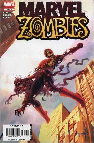 Marvel Zombies #1, an Amazing Fantasy #15 homage cover by Arthur Suydam