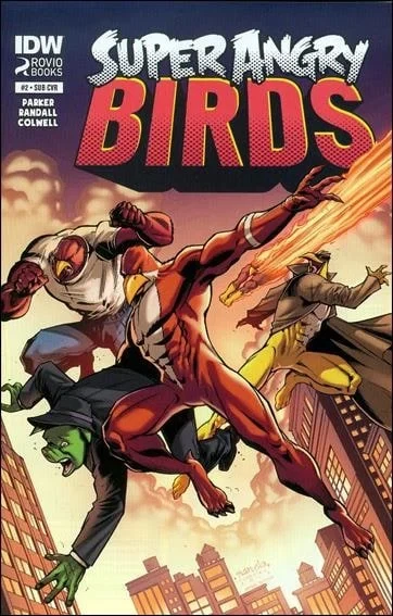 Super Angry Birds #2, an Amazing Fantasy #15 homage cover by Marcelo Ferreira