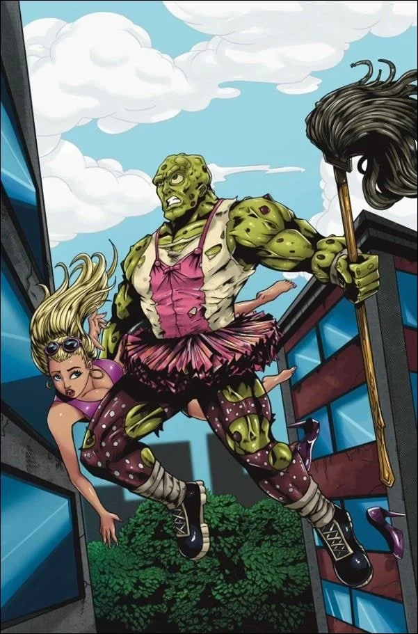 Toxic Avenger #1, an Amazing Fantasy #15 homage cover by Matt Flint