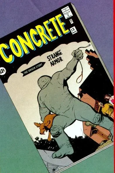 Concrete: Strange Armor #1, an Amazing Fantasy #15 homage cover by Paul Chadwick
