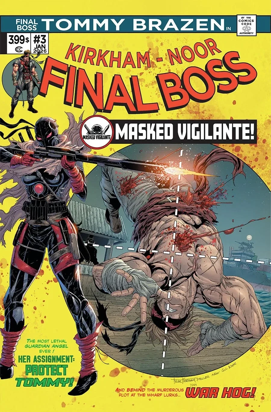 Final Boss #3 — Cover F 1:100 Kirkham1970s gold foil