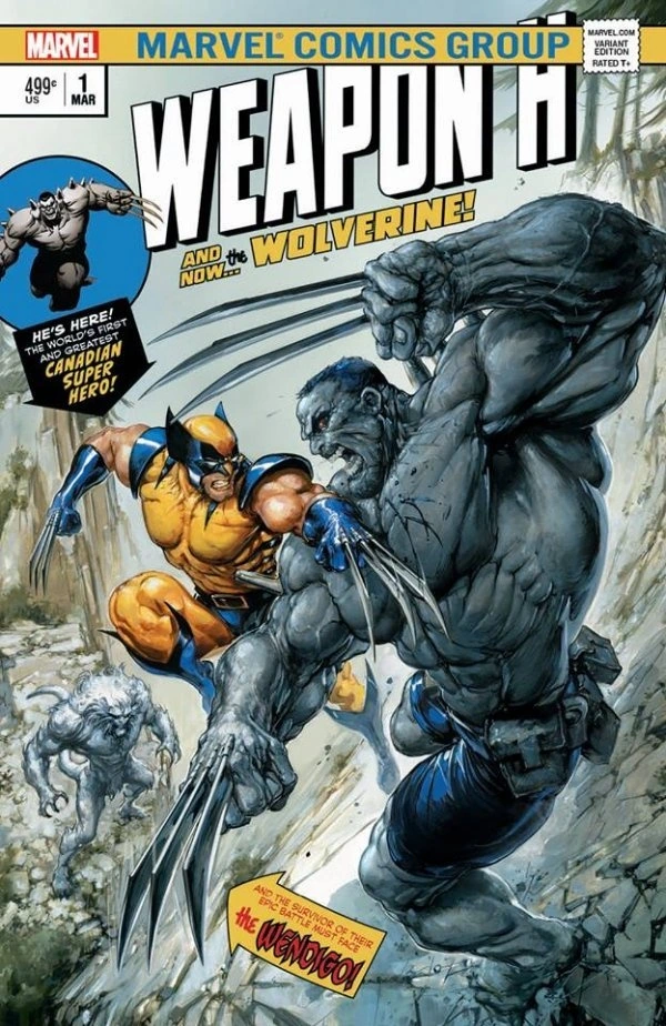 Weapon H #1 — Kubert Wolverine Homage Variant, cover by Adam Kubert (per Weapon H variant name 'Kubert')