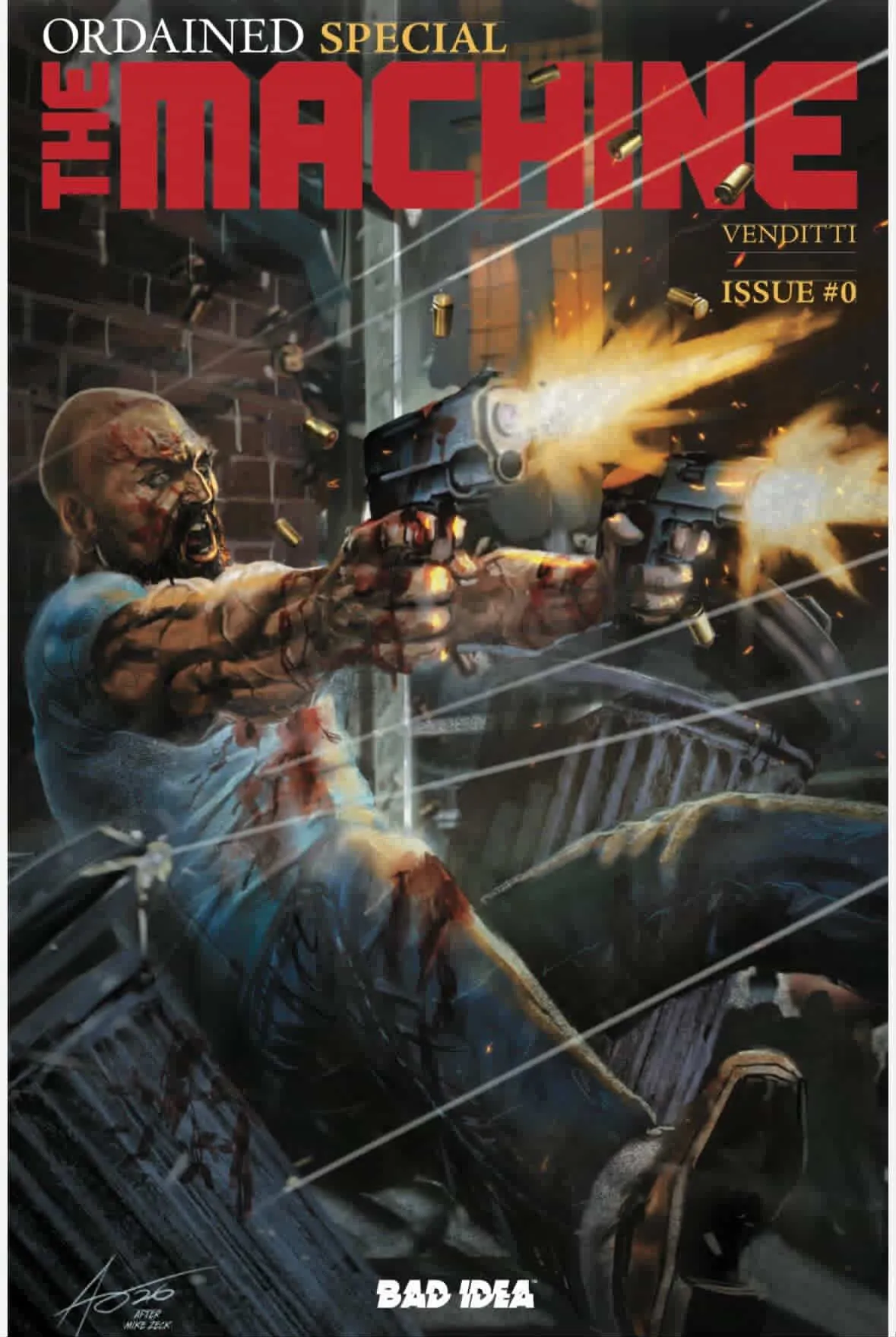 Ordained Presents: The Machine #0 — Rudy Ao "Punisher #1 homage" Exclusive (+ Raised Blood Edition)