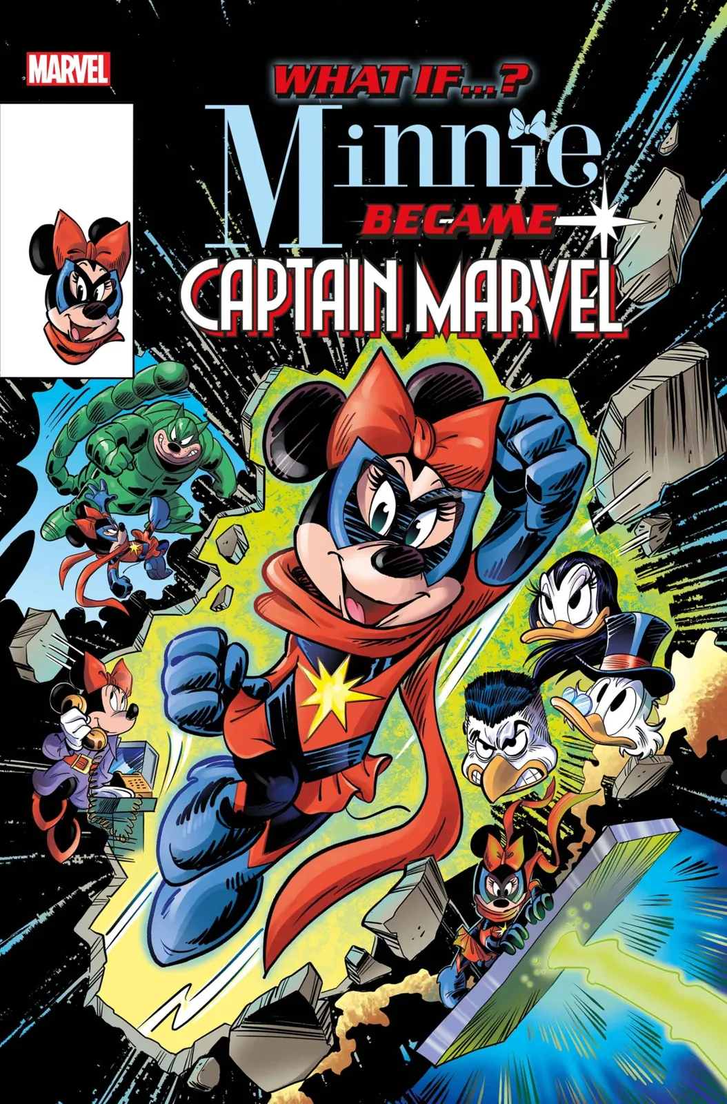 Marvel & Disney: What If...? Minnie Became Captain Marvel #1, Main cover, artwork by Giada Perissinotto