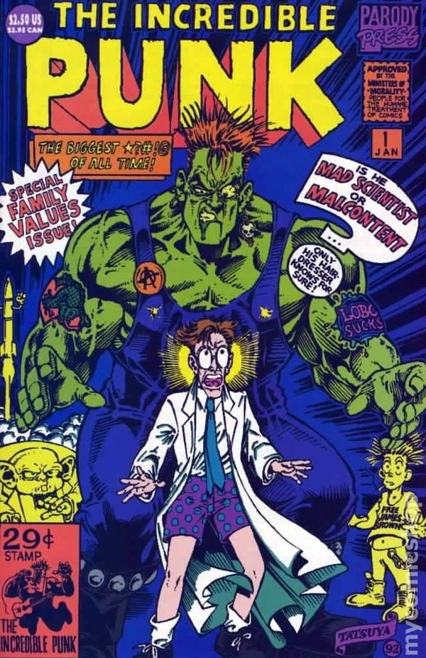 Incredible Punk / The Mighty Fore #1 — Standard cover, cover by Tatsuya Ishida