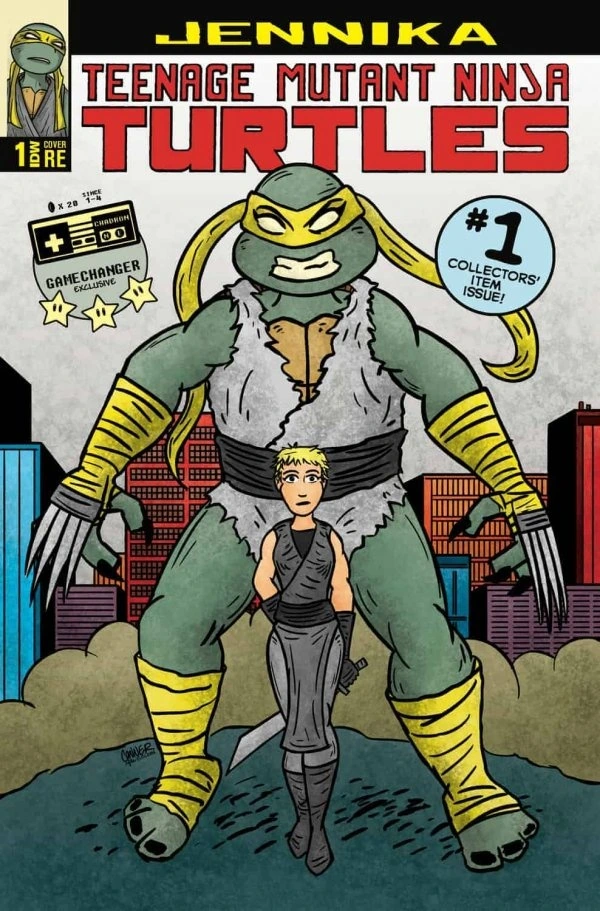 Teenage Mutant Ninja Turtles: Jennika #1 — Game Changer Dan Conner Variant, cover by Dan Conner