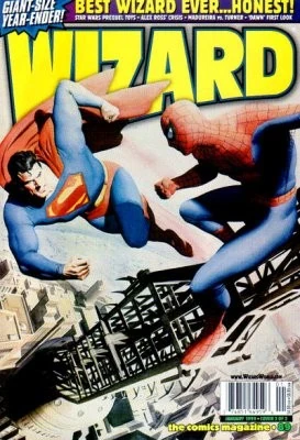 Wizard Magazine #89 — Cover B Alex Ross Superman vs. Spider-Man Variant