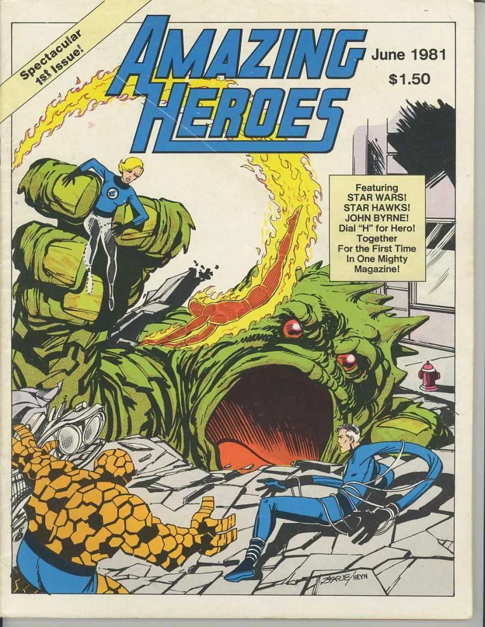 Amazing Heroes #1 — Standard cover