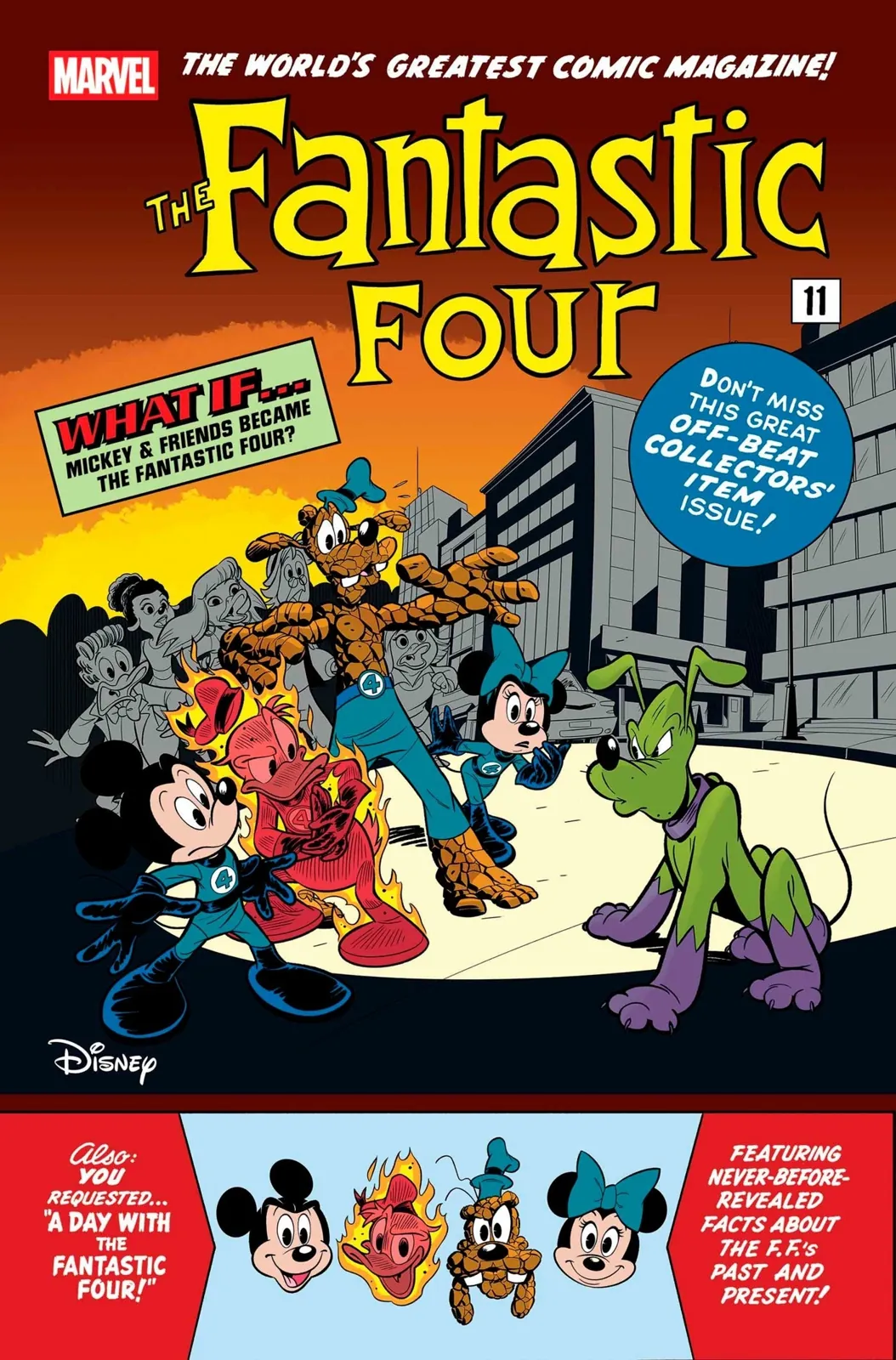 Fantastic Four (2022) #32, Disney What If? FF Homage Variant (Cover C), artwork by Emilio Urbano