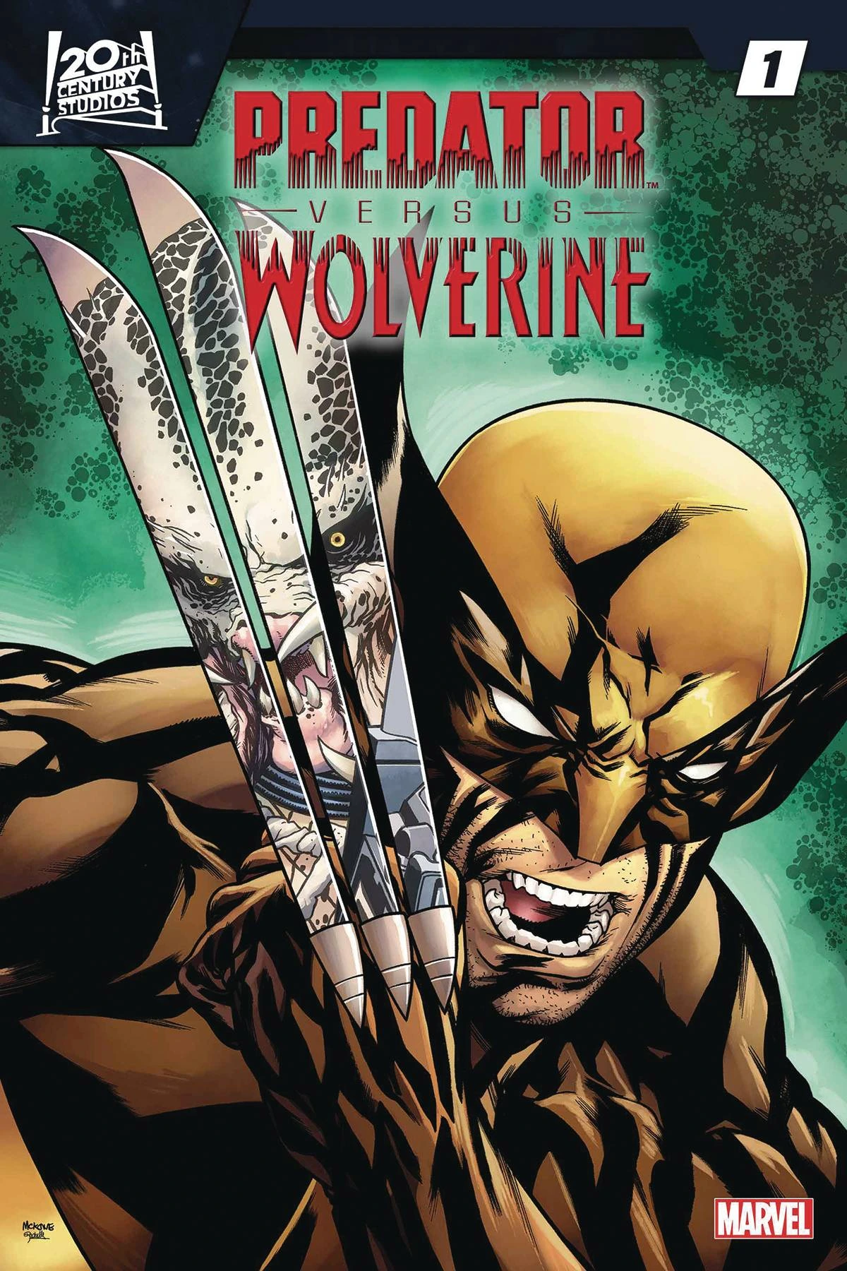 Predator vs. Wolverine #1 Wolverine Homage variant — UPC 75960620710700131 by Mike McKone