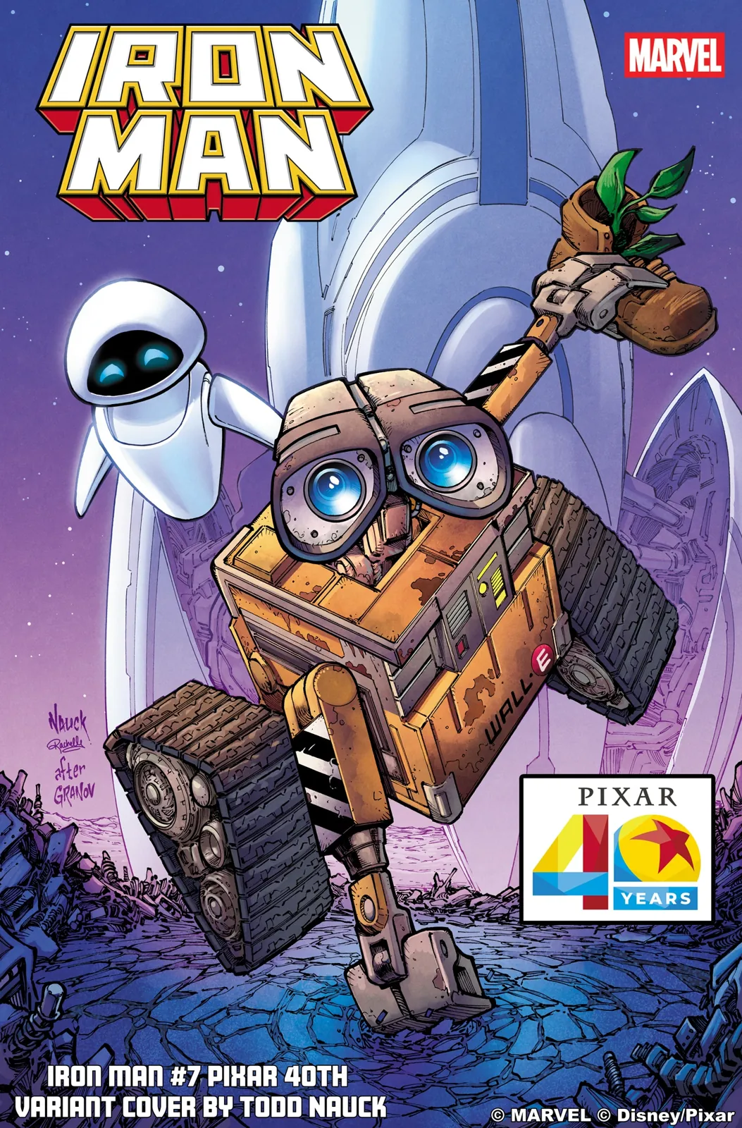 Iron Man (2026) #7, Pixar 40th Anniversary variant, artwork by Todd Nauck