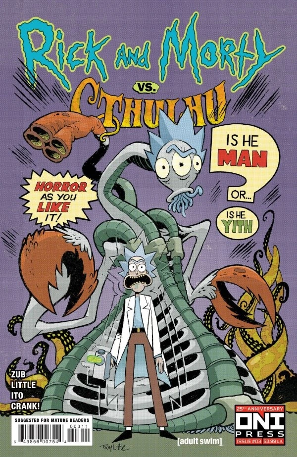 Rick and Morty vs. Cthulhu #3 — Cover A, cover by Troy Little