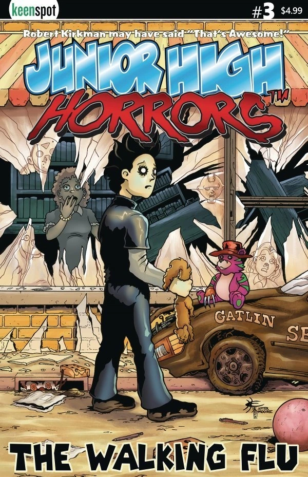 Junior High Horrors #3 — Cover A Eric Kent The Walking Flu, cover by Eric Kent