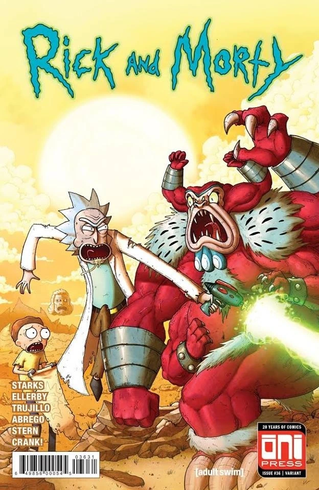 Rick and Morty #36 — Mike Vasquez Variant, cover by Mike Vasquez