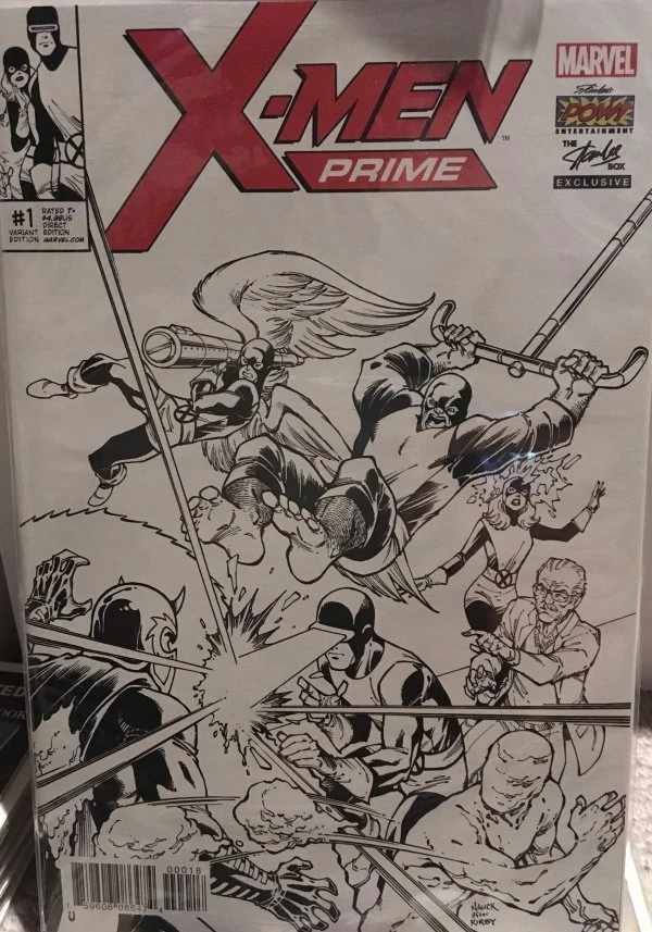 X-Men: Prime #1 — Stan Lee Box Black and White Variant