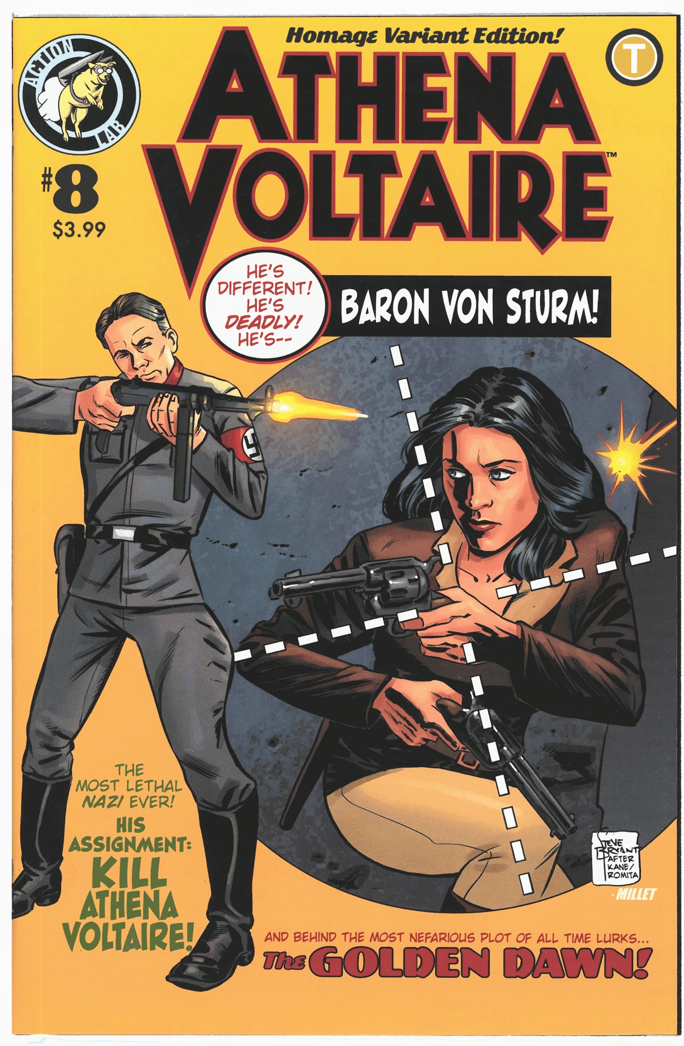 Athena Voltaire #8 — Cover B homage