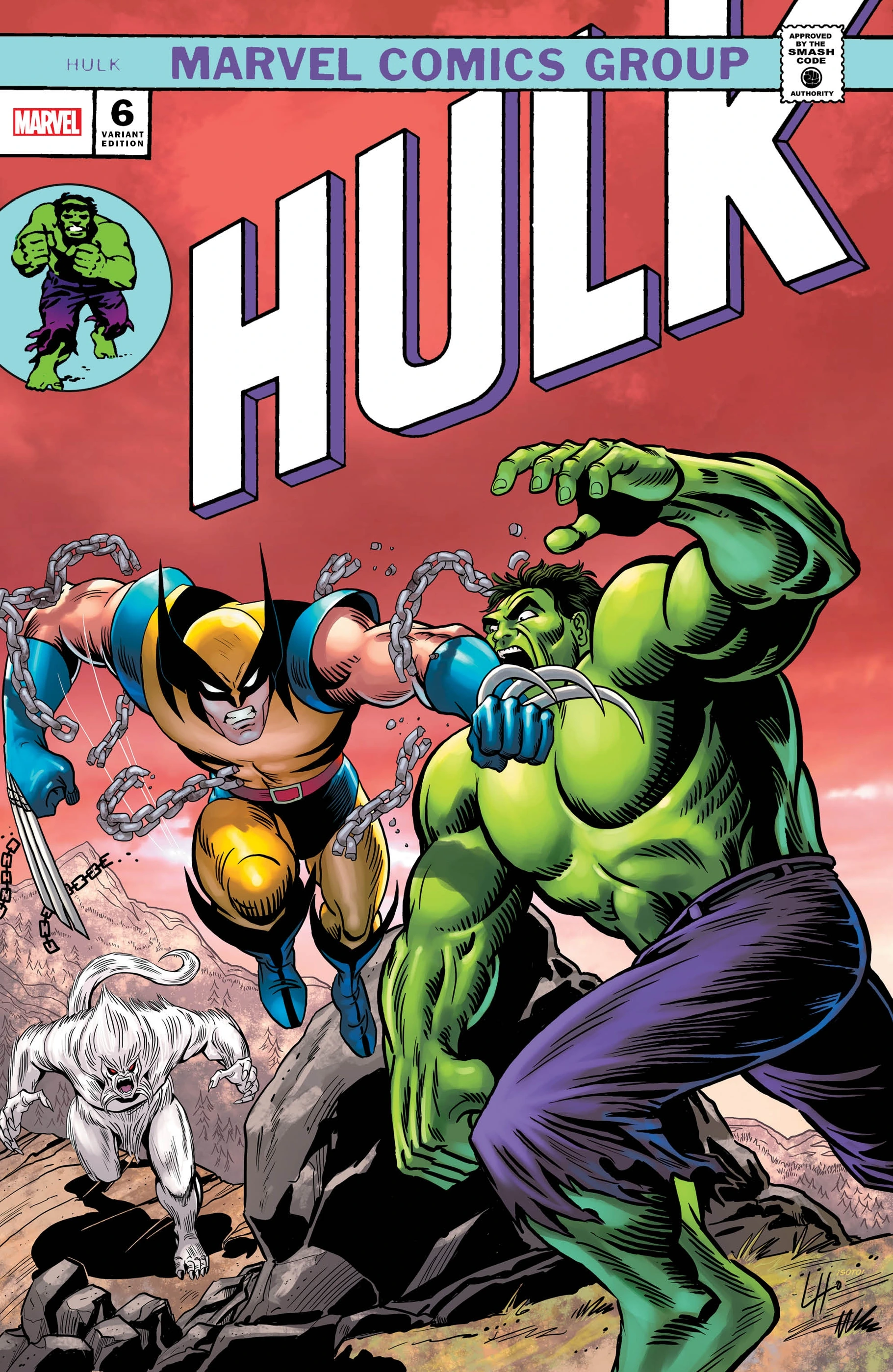 Hulk #6 — Arsenal Comics / Cape & Cowl Comics Larry Houston Variant / Arsenal Comics / Cape & Cowl Comics Larry Houston Virgin Variant, cover by Larry Houston