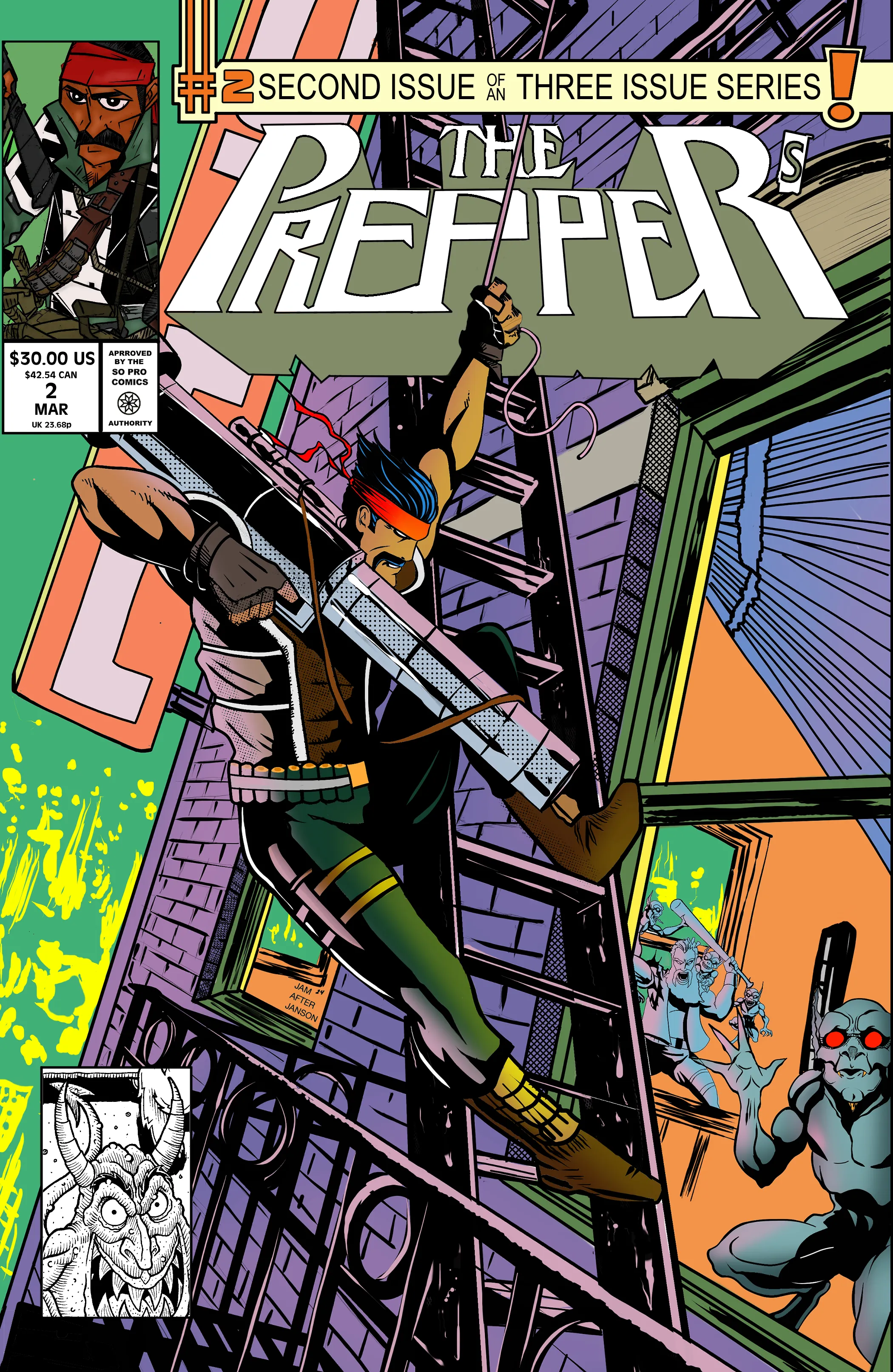 Bert and Woodrow’s Last Adventure #2 — Jesse Marks Kickstarter homage variant — The Preppers dress