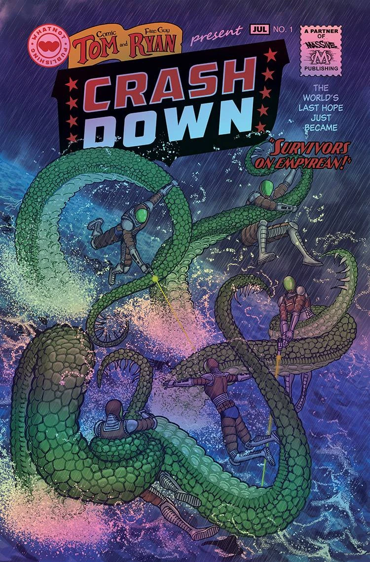 Crashdown #1 — Cover N 1:150 Kevin Maguire JLA Homage Foil Variant