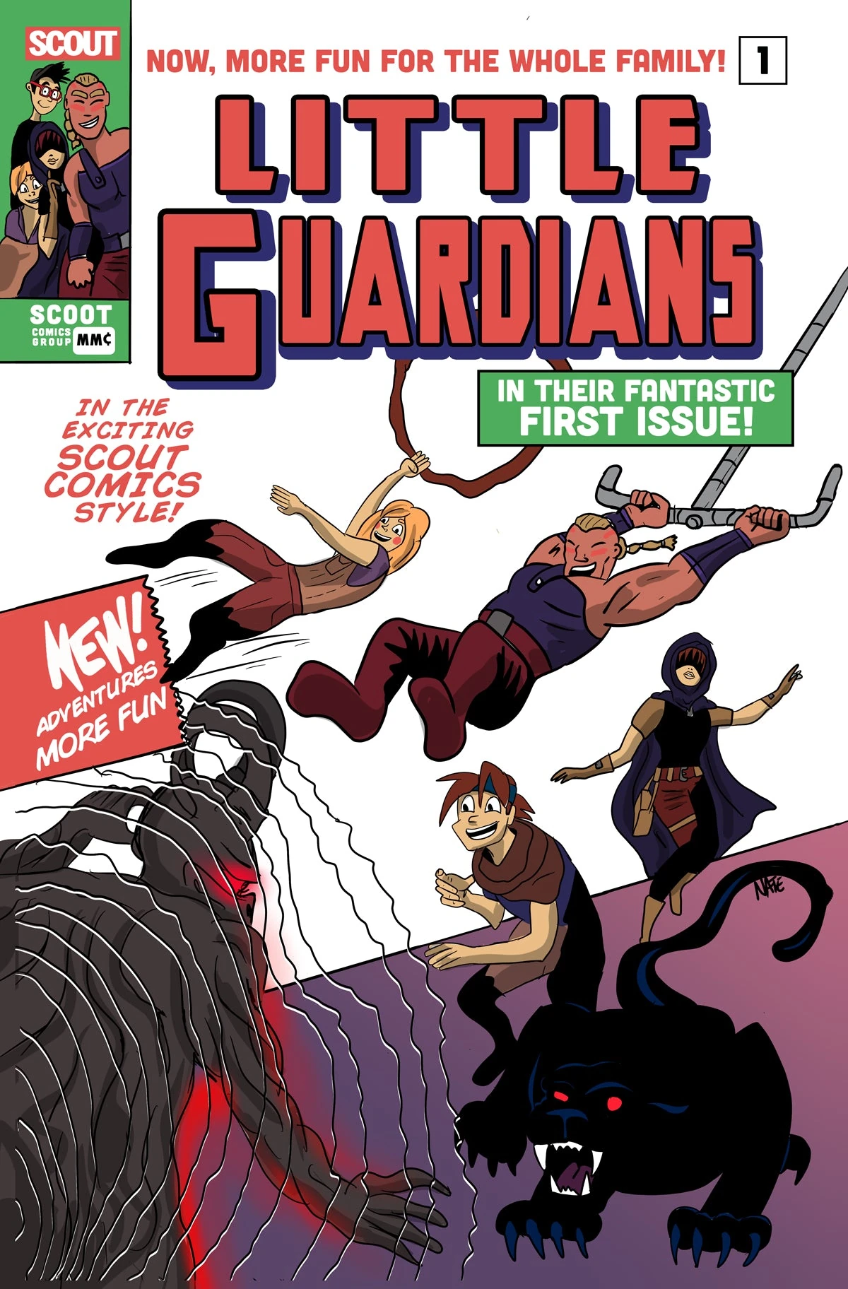 Little Guardians #1 — Webstore Exclusive X-Men #1 Homage Variant