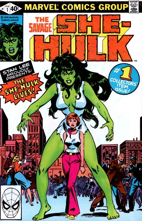 The Savage She-Hulk #1 — Newsstand Edition, cover by John Buscema