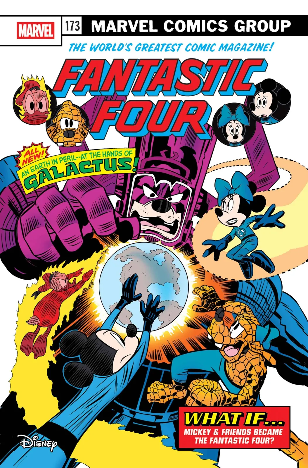 Fantastic Four (2022) #31, Disney What If? FF Homage Variant, artwork by Claudio Sciarrone