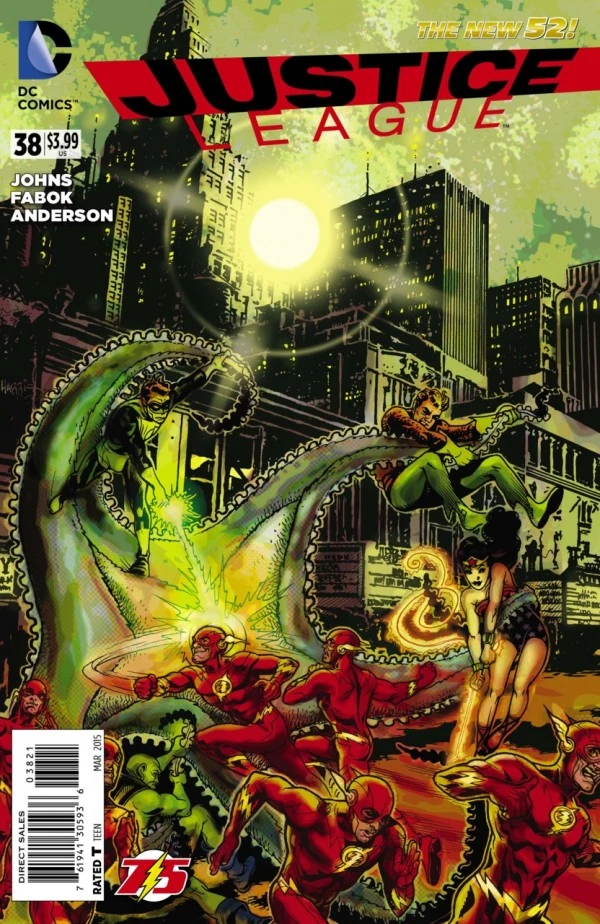 Justice League #38 — Tony Harris The Flash 75th Anniversary Variant