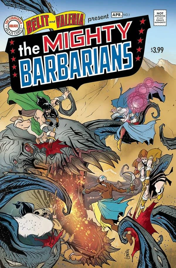 The Mighty Barbarians #1 — Cover D Giuseppe Cafaro homage; related Cover I virgin / Cover N line-art