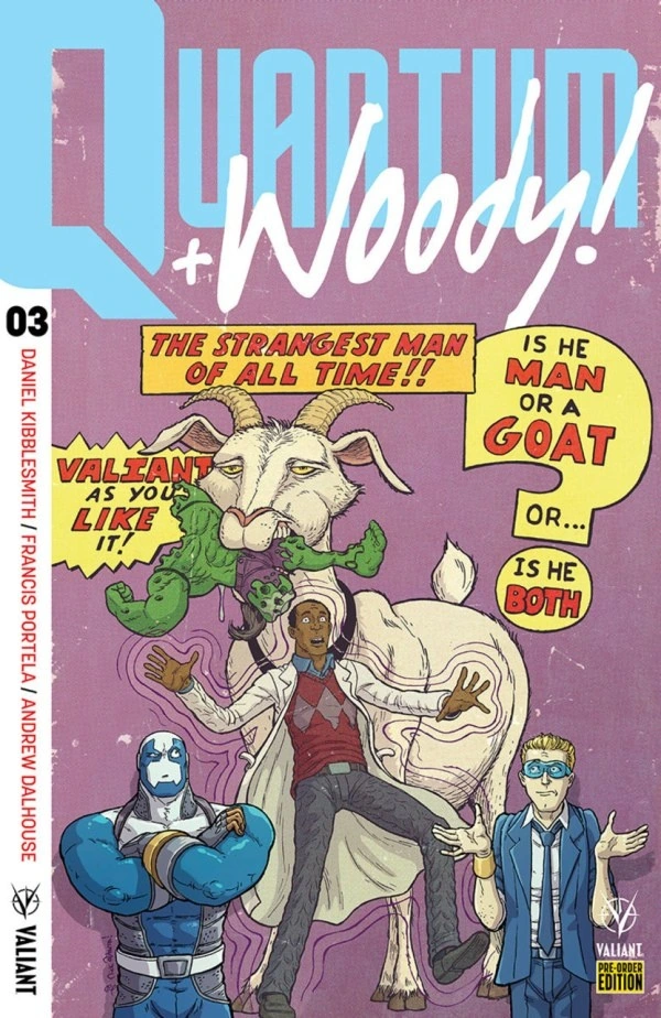 Quantum and Woody! #3 — Nick Pitarra Pre-Order Variant, cover by Nick Pitarra
