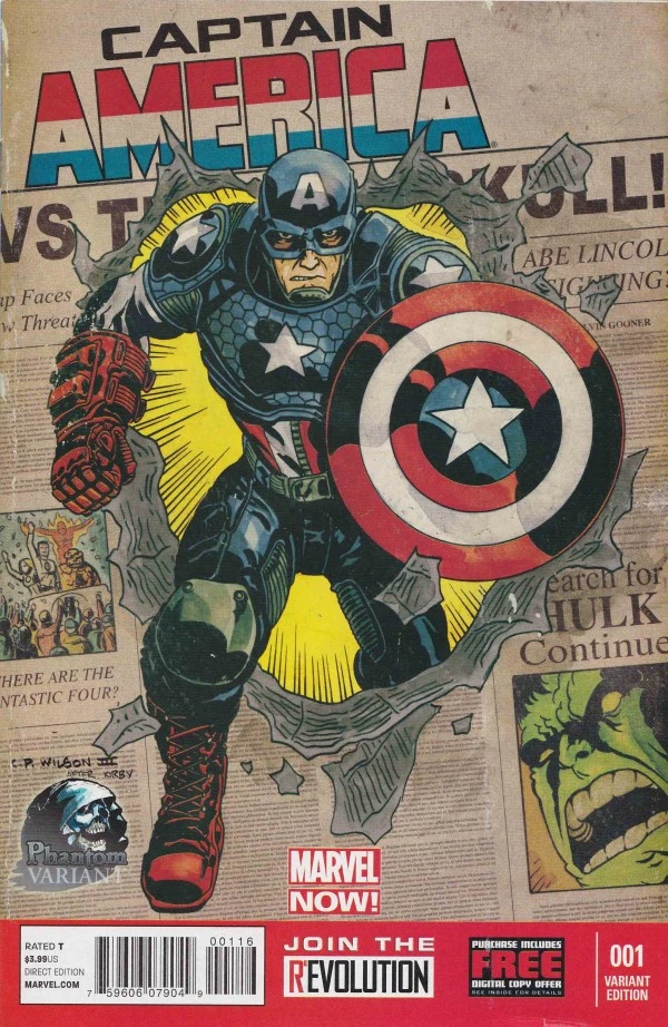 Captain America #1 — Phantom Variant Project Charles Paul Wilson III Variant
