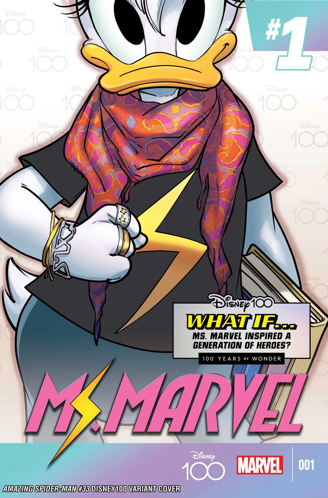 Amazing Spider-Man (2022) #33, Disney100 Ms. Marvel Variant, artwork by Giada Perissinotto