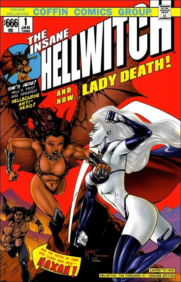 Hellwitch: The Forsaken #1 — Marat Mychaels Homage Edition, cover by Marat Mychaels