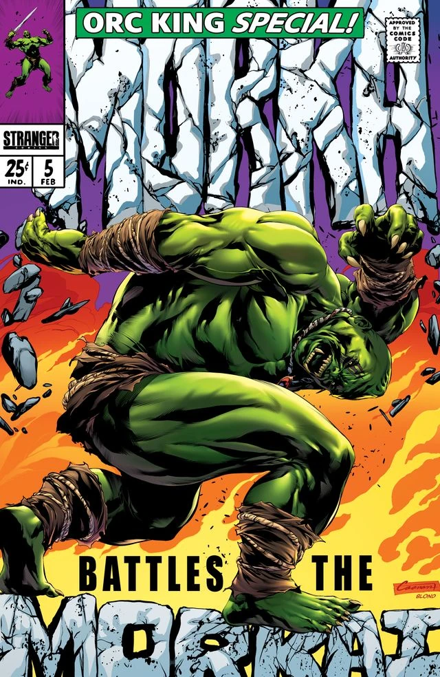 Morka Moa #5 — Kickstarter 2025 Hulk homage — trade / silver metal / gold metal