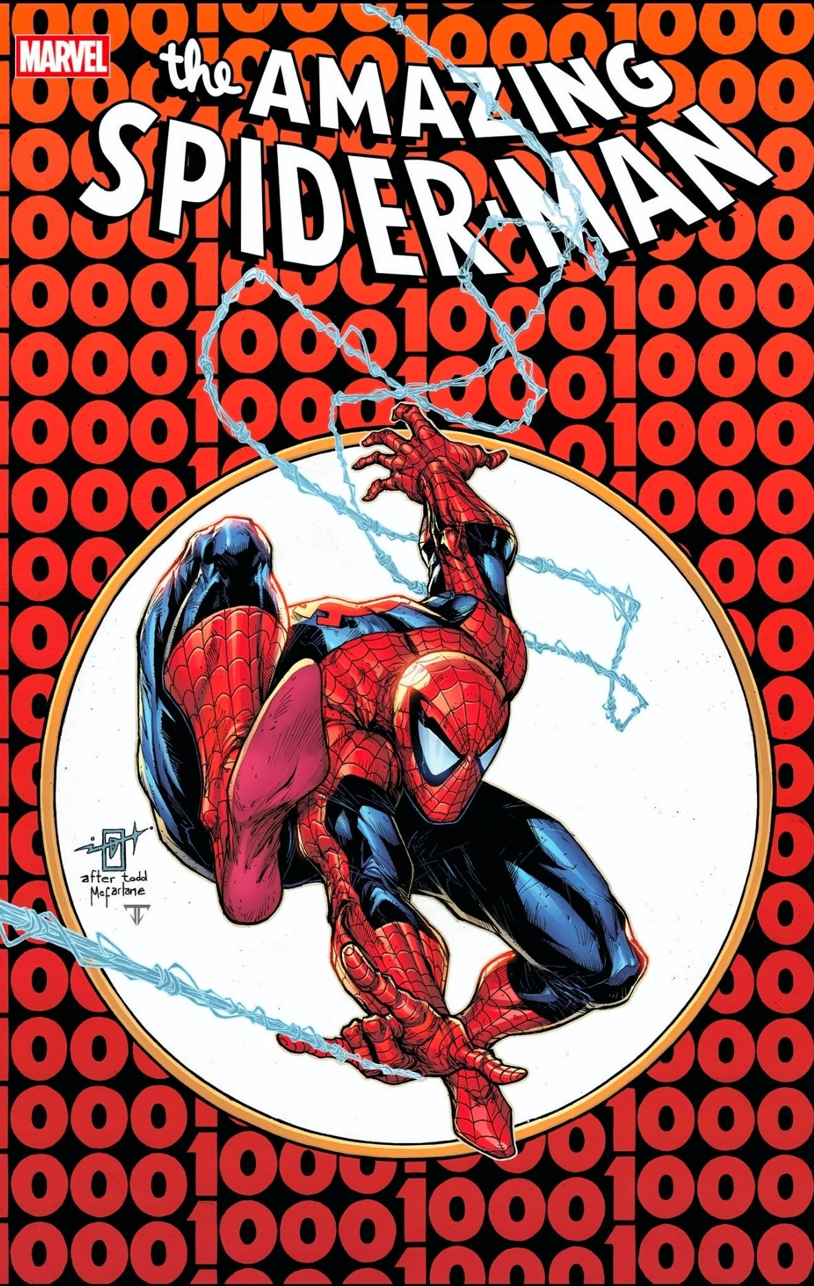 The Amazing Spider-Man #1000 Jonathan Uribe Amazing Spider-Man #300 homage cover