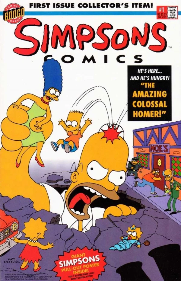 Simpsons Comics #1 — Standard cover