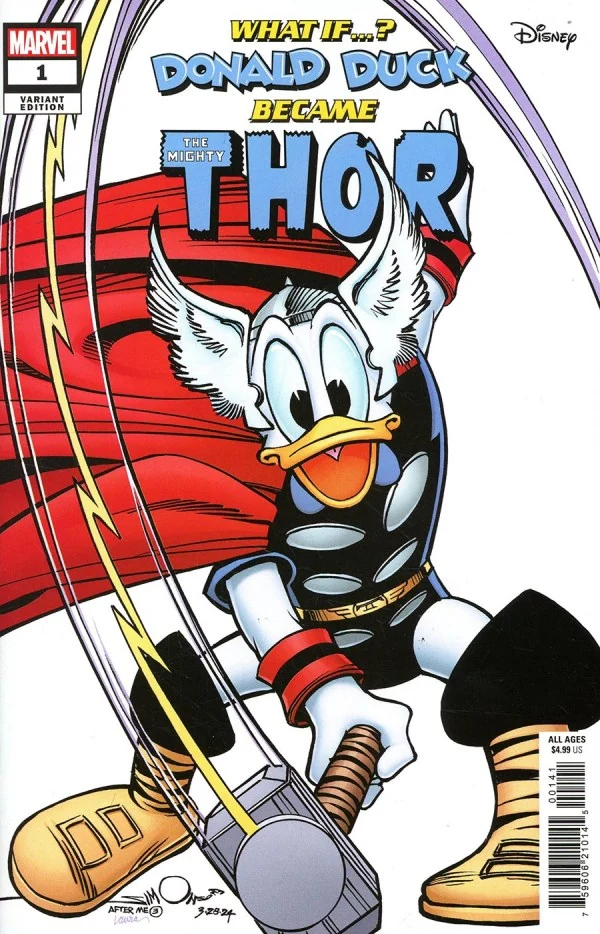 Marvel & Disney: What If…? Donald Duck Became Thor #1 — Walt Simonson Variant
