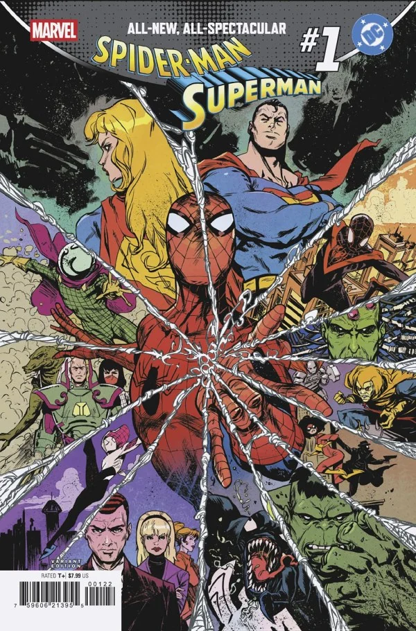 Marvel / DC: Spider-Man / Superman #1 — Sanford Greene Homage Variant