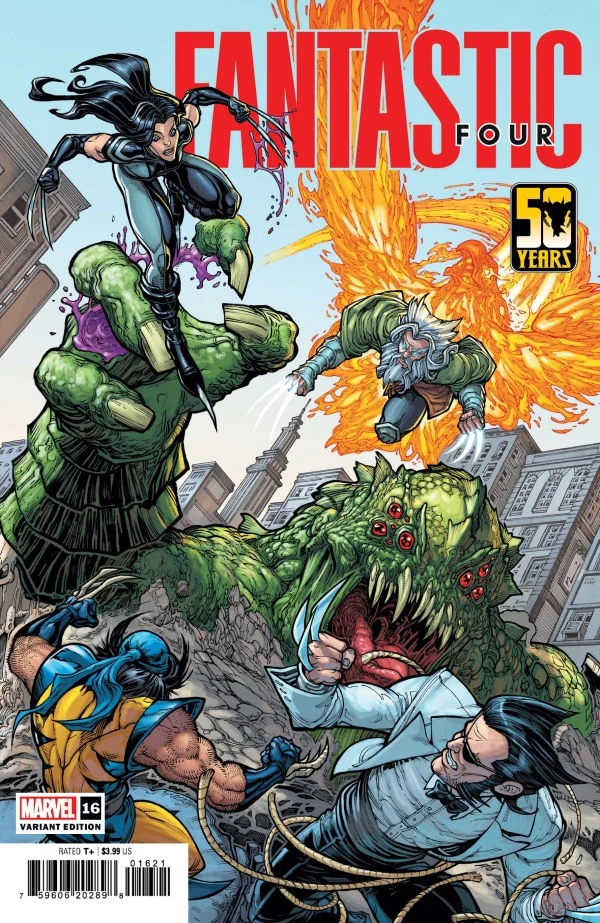 Fantastic Four #16 — Chad Hardin Wolverine 50th Anniversary Variant