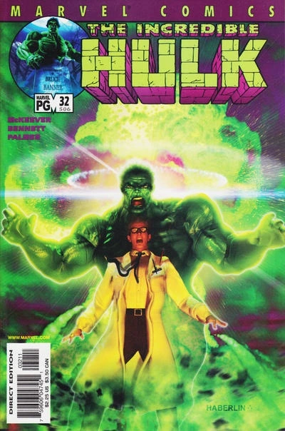The Incredible Hulk #32 — Standard cover, cover by Brian Haberlin