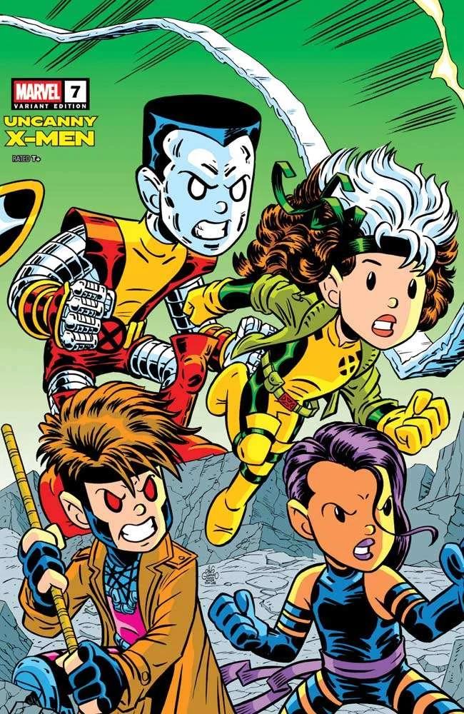 Uncanny X-Men #7 — Raid on Graymalkin crossover connecting variant, cover by Chris Giarrusso