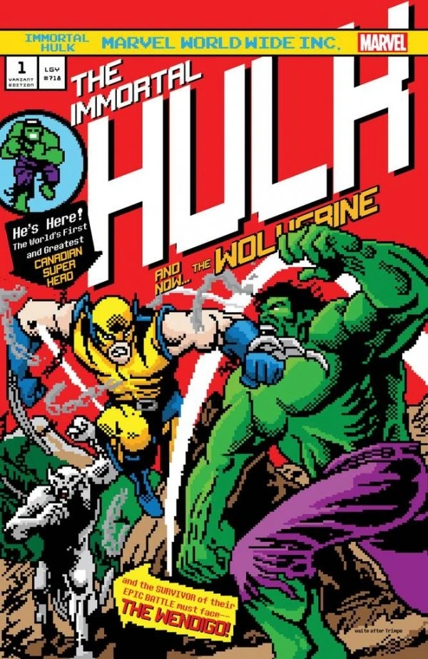 The Immortal Hulk #1 — Golden Apple Comics Matthew Waite 16-Bit Homage Variant, cover by Matthew Waite