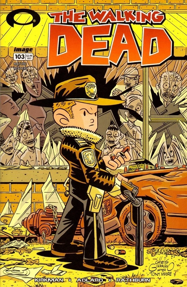 The Walking Dead #103 — Chris Giarrusso Variant, cover by Chris Giarrusso