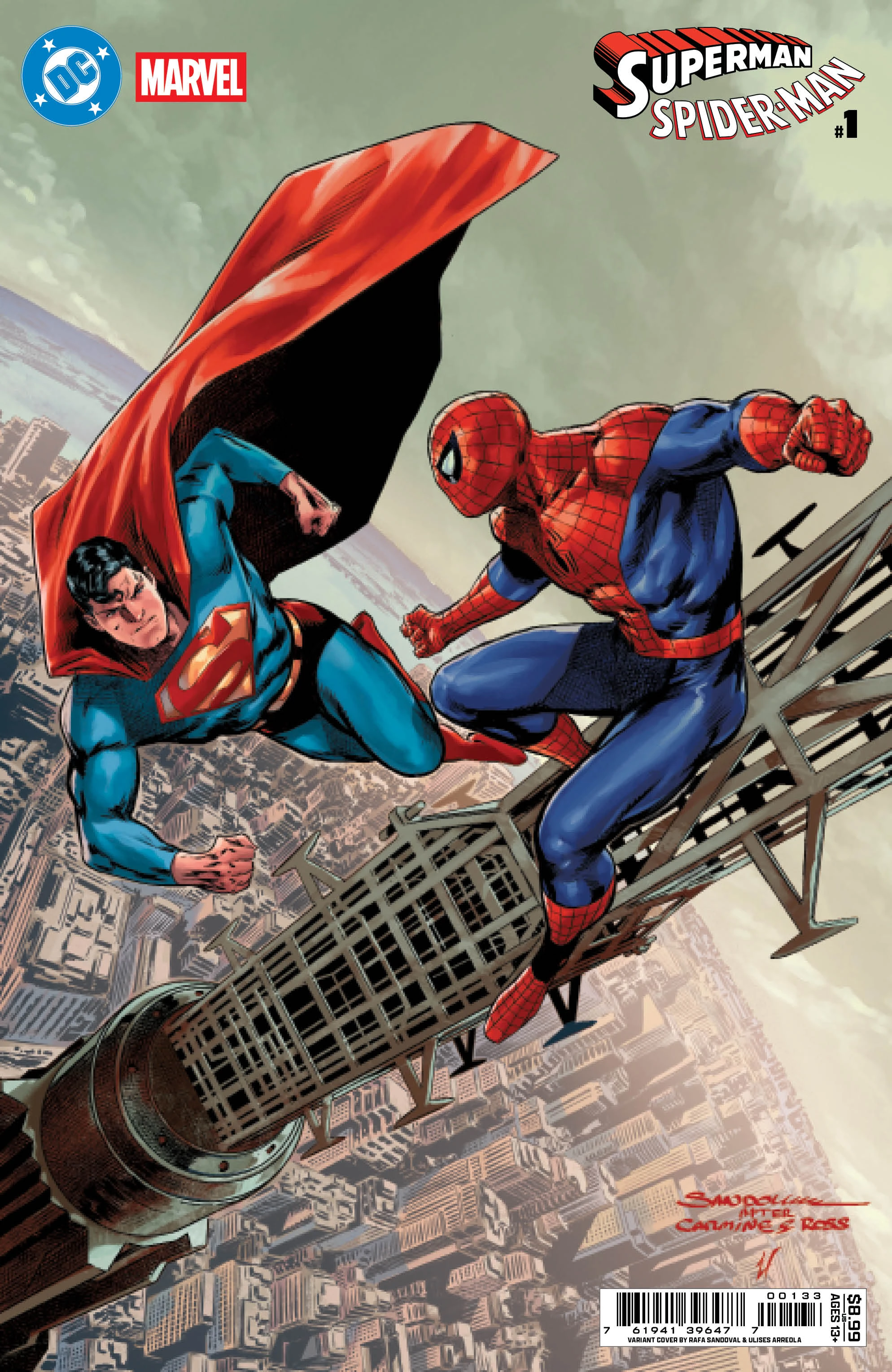 DC / Marvel: Superman / Spider-Man #1 — Cover S Rafa Sandoval Variant