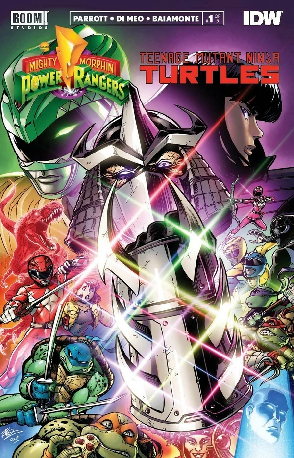 Mighty Morphin Power Rangers / Teenage Mutant Ninja Turtles #1 — Alpha Comics Matt Frank Variant / Alpha Comics Matt Frank Virgin Variant