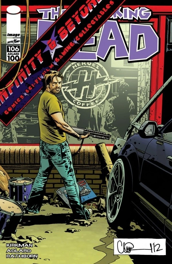 The Walking Dead #106 — Charlie Adlard Infinity and Beyond Variant, cover by Charlie Adlard