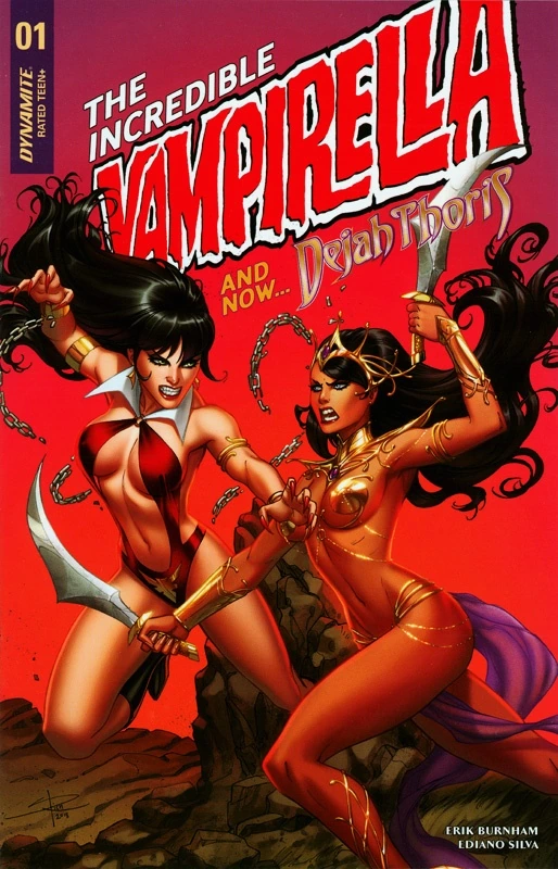 Vampirella / Dejah Thoris #1 — Abba's Discount Sabine Rich Variant, cover by Sabine Rich