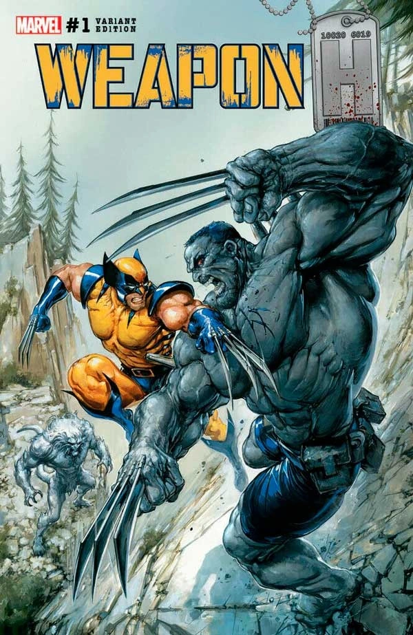 Weapon H #1 — Clayton Crain The Comic Mint Secret Variant / Clayton Crain Virgin Variant, cover by Clayton Crain