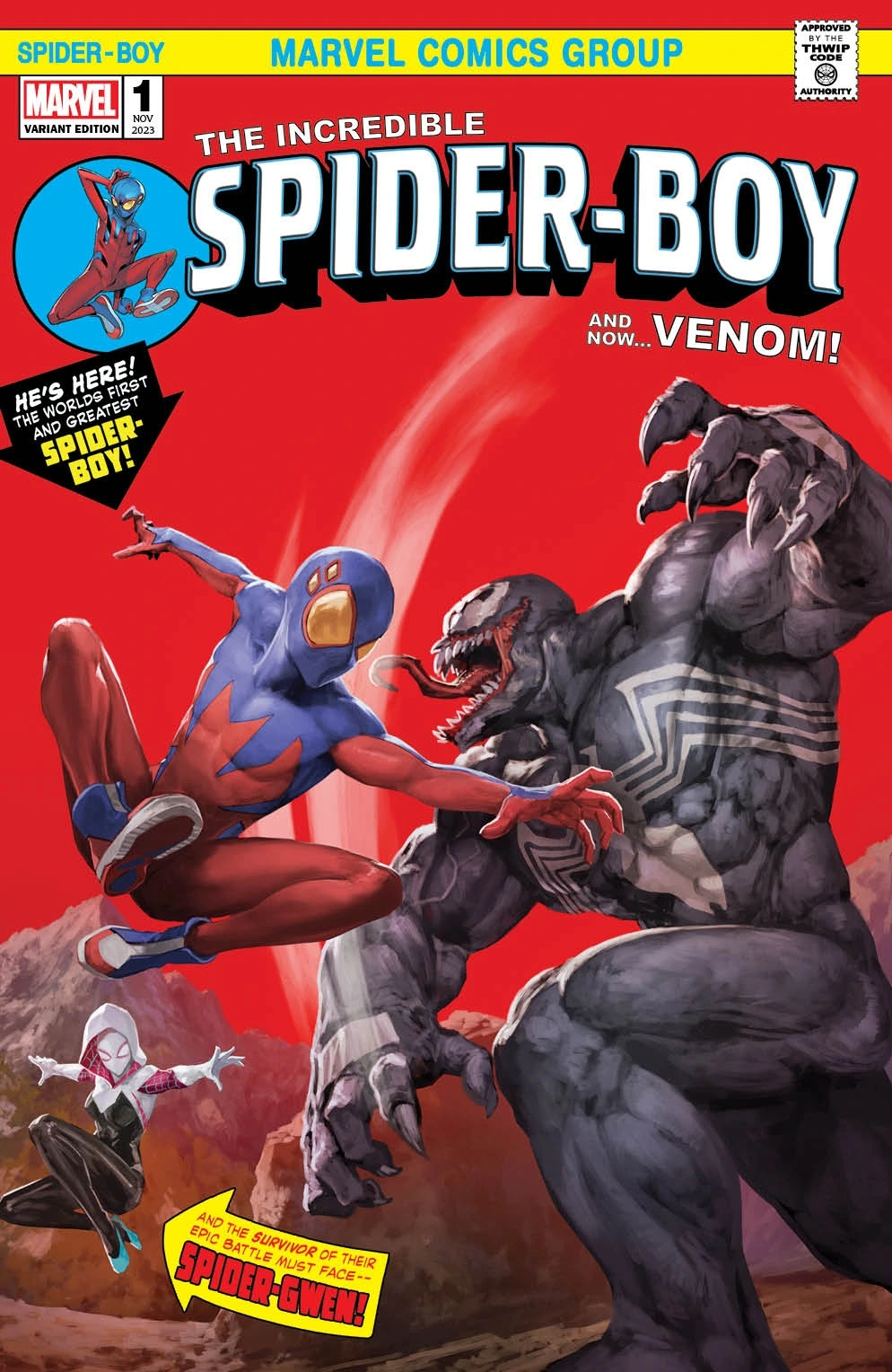 Spider-Boy #1 — Golden Apple Comics Skan Srisuwan Variant / Golden Apple Comics Skan Srisuwan Virgin Variant, cover by Skan Srisuwan